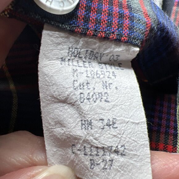 Cinch Mens Button Down Shirt Size XL Multi Color Plaid Long Sleeve Logo Western - Picture 9 of 9